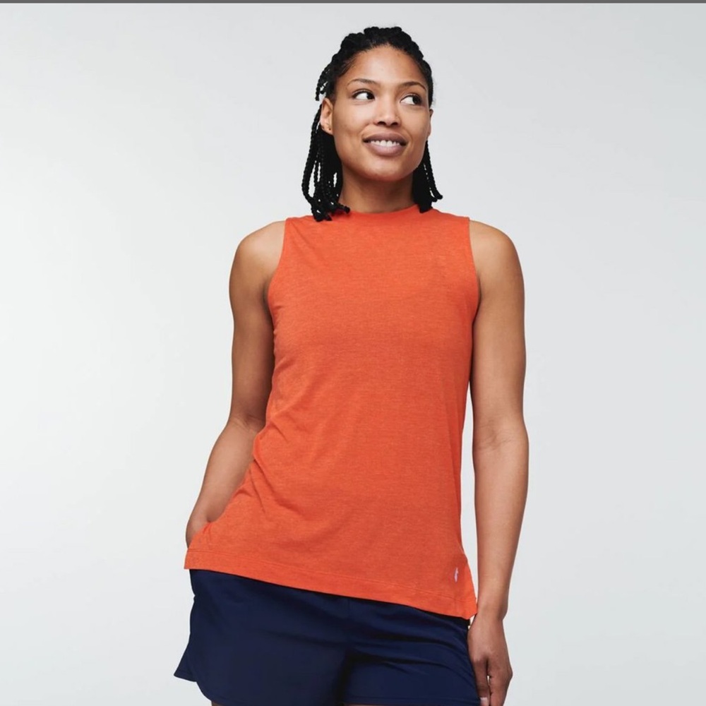 Cotopaxi Orange Red Tank Top Vibrant Sleeveless Style